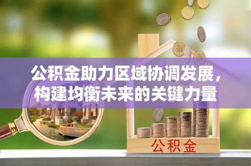 黑龙江公积金助力区域协调发展，构建均衡未来的关键力量