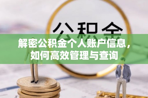 黑龙江解密公积金个人账户信息，如何高效管理与查询