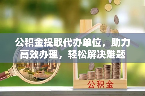 黑龙江公积金提取代办单位，助力高效办理，轻松解决难题