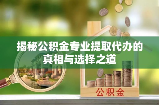 黑龙江揭秘公积金专业提取代办的真相与选择之道