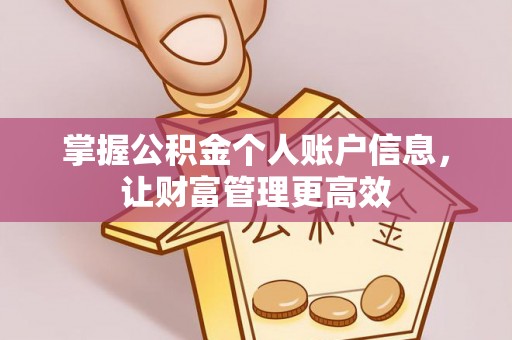 黑龙江掌握公积金个人账户信息，让财富管理更高效