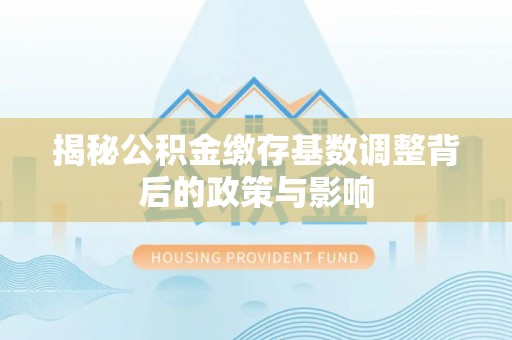 黑龙江揭秘公积金缴存基数调整背后的政策与影响