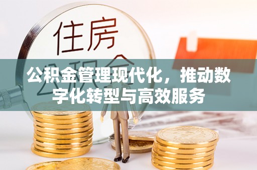 黑龙江公积金管理现代化，推动数字化转型与高效服务