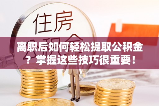 黑龙江离职后如何轻松提取公积金？掌握这些技巧很重要！