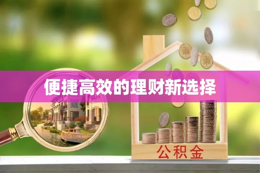黑龙江便捷高效的理财新选择
