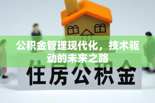 黑龙江公积金管理现代化，技术驱动的未来之路